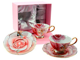 Подарочный набор чайный Очарование розы на 2 персоны