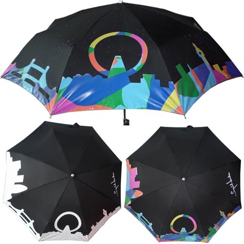 Зонт, который меняет цвет под дождём
