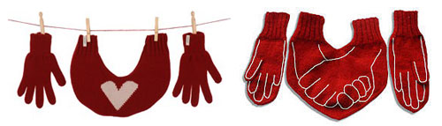 перчатки для влюбленных