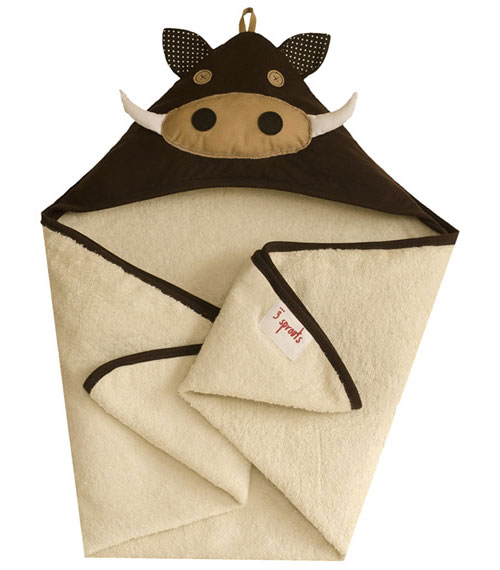 Organic Warthog Hooded Towel