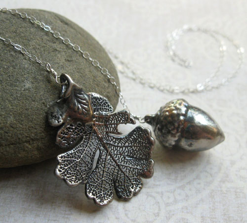 Oak leaf and Acorn Necklace